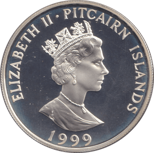 1999 SILVER PROOF FIVE DOLLARS EARL OF STRATHMORE - SILVER WORLD COINS - Cambridgeshire Coins
