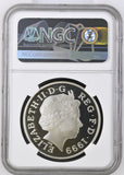 1999 SILVER PROOF FIVE POUNDS PRINCESS DIANA PF67 ULTRA CAMEO - NGC SILVER COINS - Cambridgeshire Coins