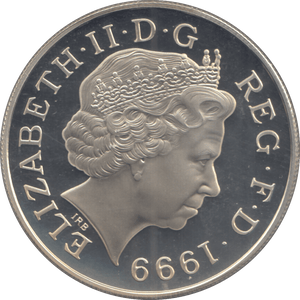 1999 SILVER PROOF FIVE POUNDS - £5 Silver Proof - Cambridgeshire Coins