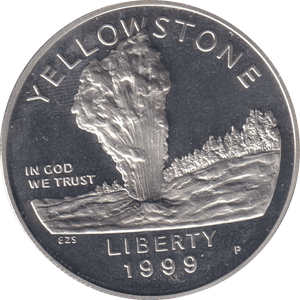 1999 SILVER PROOF LIBERTY DOLLAR USA - SILVER WORLD COINS - Cambridgeshire Coins