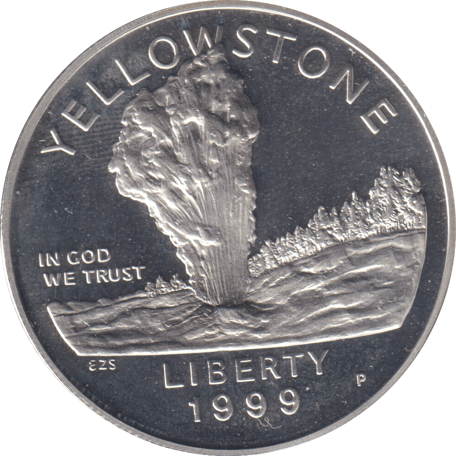 1999 SILVER PROOF LIBERTY DOLLAR USA - SILVER WORLD COINS - Cambridgeshire Coins