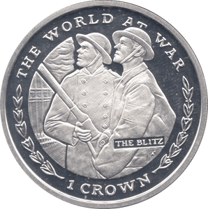 1999 SILVER PROOF ONE CROWN GIBRALTAR - SILVER WORLD COINS - Cambridgeshire Coins