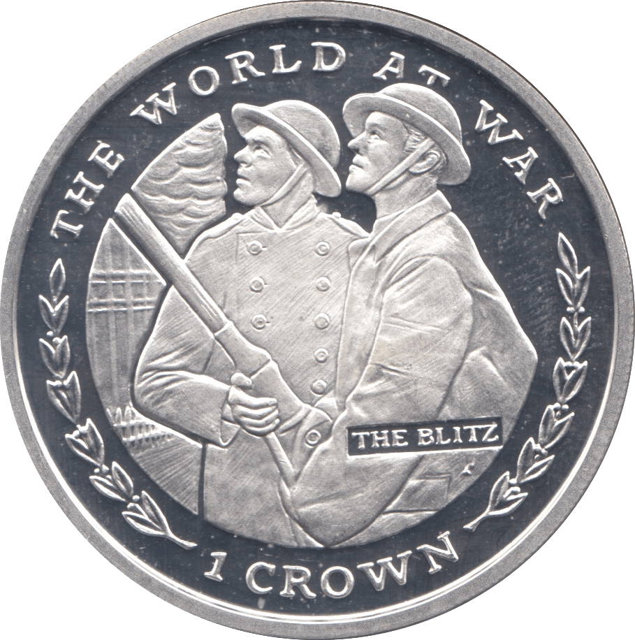 1999 SILVER PROOF ONE CROWN GIBRALTAR - SILVER WORLD COINS - Cambridgeshire Coins