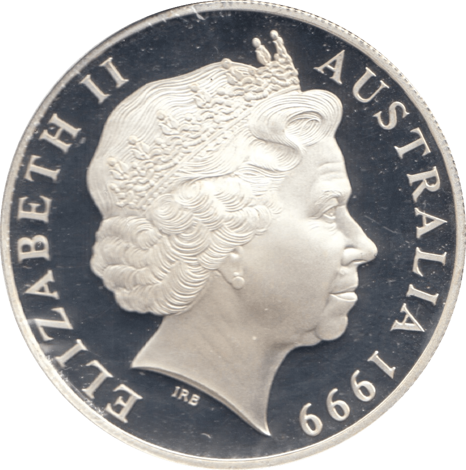 1999 SILVER PROOF ONE DOLLAR AUSTRALIA - SILVER WORLD COINS - Cambridgeshire Coins