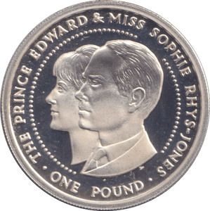 1999 SILVER PROOF ONE POUND EDWARD AND SOPHIE - Silver Proof - Cambridgeshire Coins