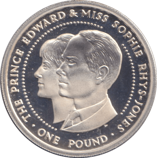 1999 SILVER PROOF ONE POUND EDWARD AND SOPHIE - Silver Proof - Cambridgeshire Coins