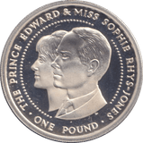 1999 SILVER PROOF ONE POUND EDWARD AND SOPHIE - Silver Proof - Cambridgeshire Coins