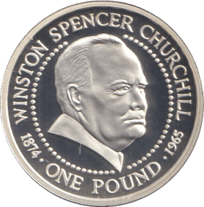 1999 SILVER PROOF ONE POUND GUERNSEY WINSTON CHURCHILL - £1 Silver Proof - Cambridgeshire Coins