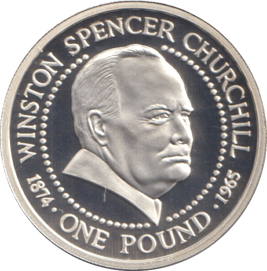 1999 SILVER PROOF ONE POUND GUERNSEY WINSTON CHURCHILL - £1 Silver Proof - Cambridgeshire Coins