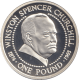 1999 SILVER PROOF ONE POUND GUERNSEY WINSTON CHURCHILL - £1 Silver Proof - Cambridgeshire Coins
