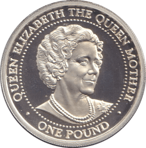 1999 SILVER PROOF ONE POUND QUEEN MOTHER - Silver Proof - Cambridgeshire Coins