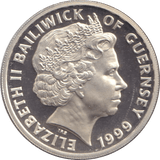 1999 SILVER PROOF ONE POUND QUEEN MOTHER - Silver Proof - Cambridgeshire Coins