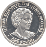 1999 SILVER PROOF ONE POUND THE QUEEN MOTHER - £1 Silver Proof - Cambridgeshire Coins