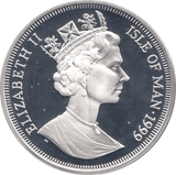 1999 SILVER PROOF ROBERT FALCON SCOTT COMMEMORATIVE CROWN ISLE OF MAN - SILVER WORLD COINS - Cambridgeshire Coins