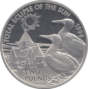 1999 SILVER PROOF TWO POUNDS TOTAL ECLIPSE OF THE SUN - £2 Silver Proof - Cambridgeshire Coins