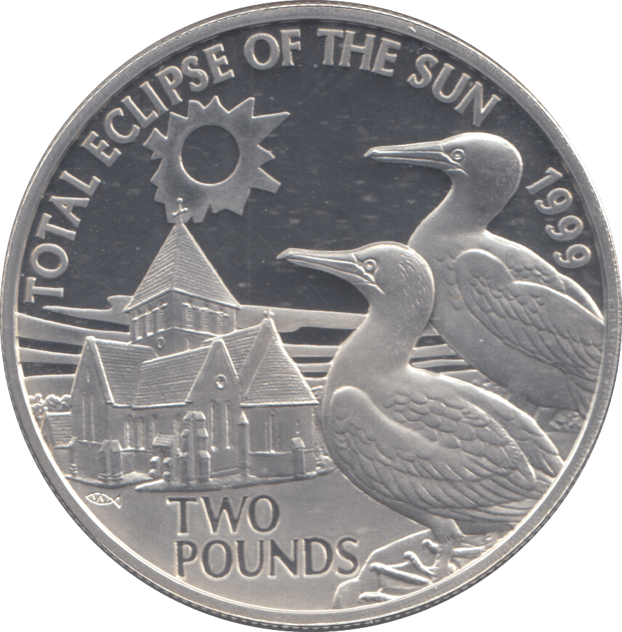 1999 SILVER PROOF TWO POUNDS TOTAL ECLIPSE OF THE SUN - £2 Silver Proof - Cambridgeshire Coins