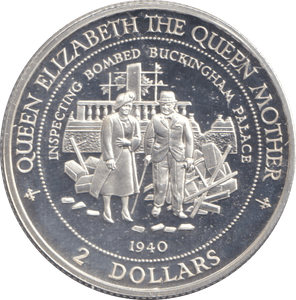 1999 SILVER TWO DOLLARS NAURU - SILVER WORLD COINS - Cambridgeshire Coins