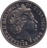1999 WINSTON CHURCHILL FIVE POUNDS GUERNSEY - WORLD COINS - Cambridgeshire Coins