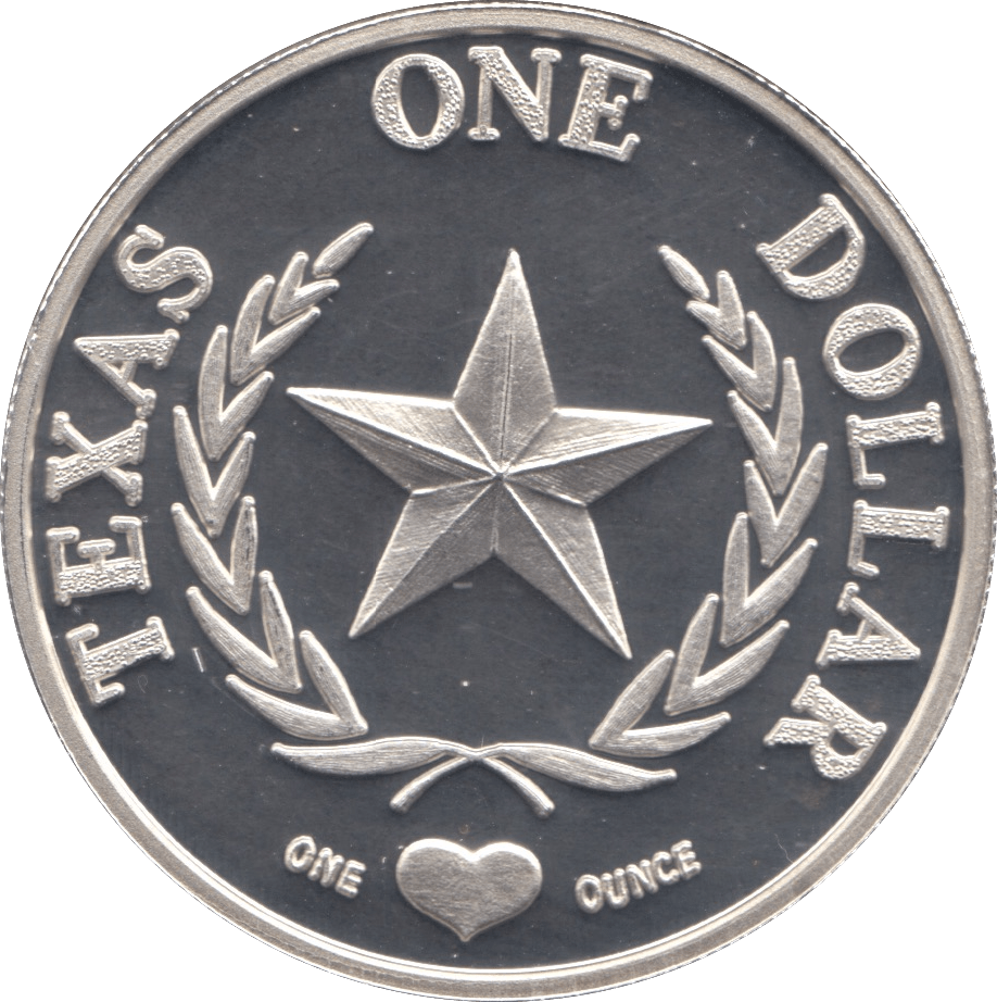 2000 1OZ SILVER PROOF ONE DOLLAR TEXAS - SILVER WORLD COINS - Cambridgeshire Coins