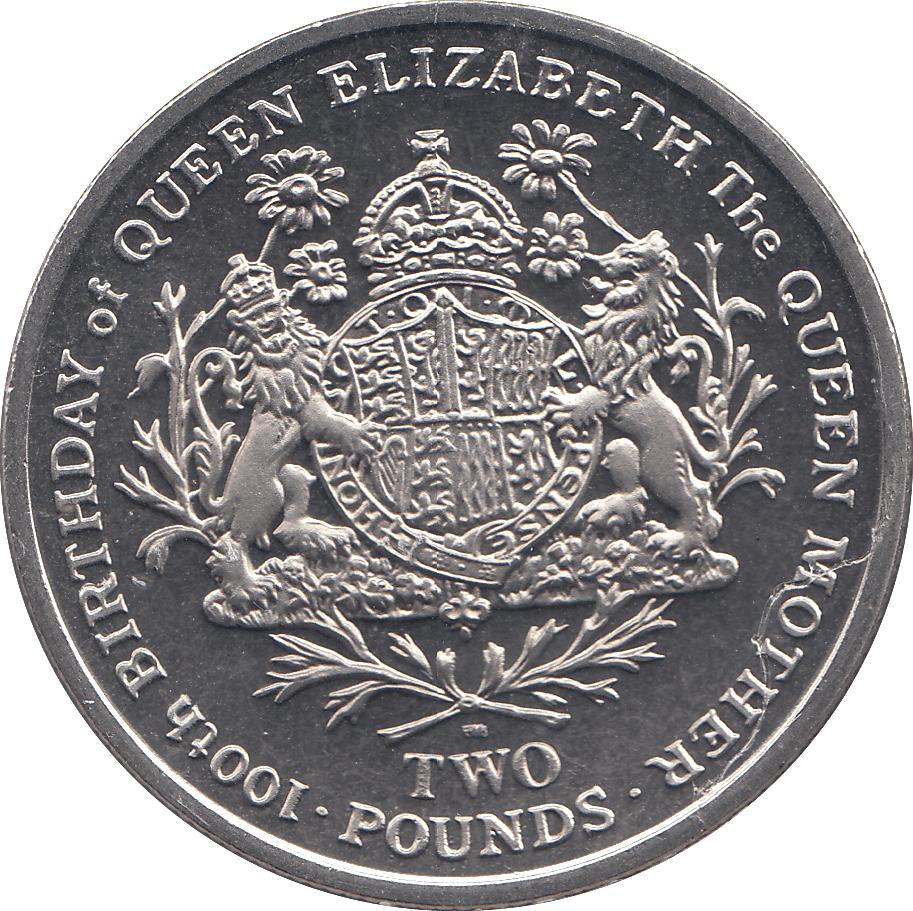 2000 2 POUND 100TH BIRTHDAY OF QUEEN ELIZABETH ( BU ) - WORLD COINS - Cambridgeshire Coins