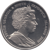 2000 2 POUND 225TH ANNIVERSARY OF POSSESSION BY CAPTAIN COOK ( BU ) - WORLD COINS - Cambridgeshire Coins