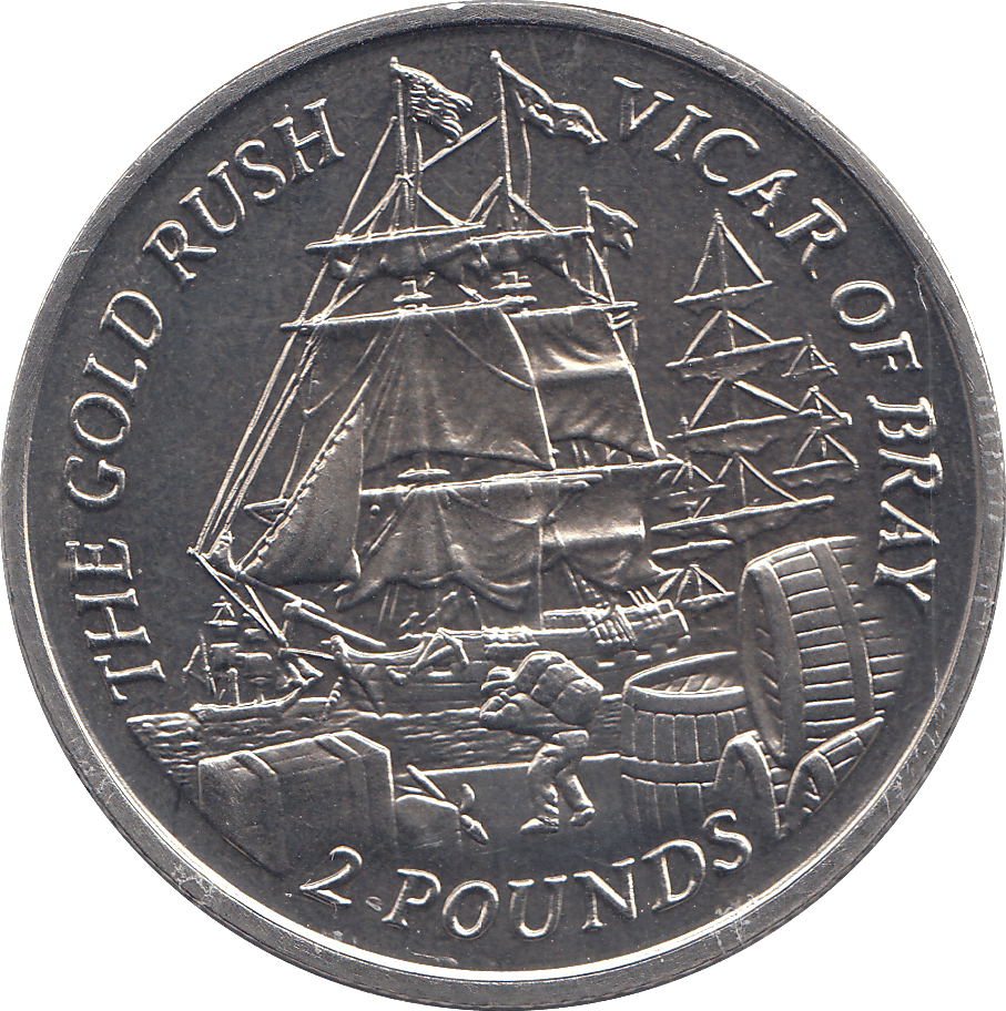 2000 2 POUNDS THE GOLD RUSH VICAR OF BRAY ( BU ) - £2 BU - Cambridgeshire Coins