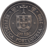 2000 200 ESCUDOS PORTUGAL - WORLD COINS - Cambridgeshire Coins