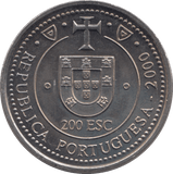 2000 200 ESCUDOS PORTUGAL - WORLD COINS - Cambridgeshire Coins