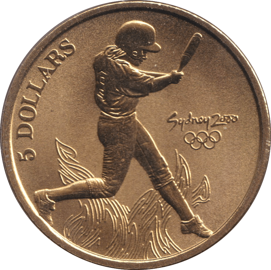 2000 5 DOLLAR SYDNEY OLYMPICS AUSTRALIA BASEBALL - WORLD COINS - Cambridgeshire Coins