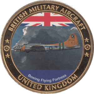 2000 BRITISH MILITARY AIRCRAFT COIN UNITED KINGDOM BOEING FLYING FORTRESS MEDALLION - MEDALS & MEDALLIONS - Cambridgeshire Coins
