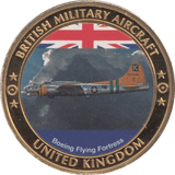 2000 BRITISH MILITARY AIRCRAFT COIN UNITED KINGDOM BOEING FLYING FORTRESS MEDALLION - MEDALS & MEDALLIONS - Cambridgeshire Coins