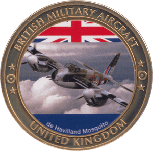 2000 BRITISH MILITARY AIRCRAFT COIN UNITED KINGDOM DE HAVILLAND MOSQUITO MEDALLION - MEDALS & MEDALLIONS - Cambridgeshire Coins