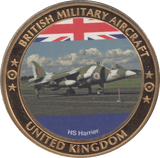 2000 BRITISH MILITARY AIRCRAFT COIN UNITED KINGDOM HS HARRIER MEDALLION - MEDALS & MEDALLIONS - Cambridgeshire Coins