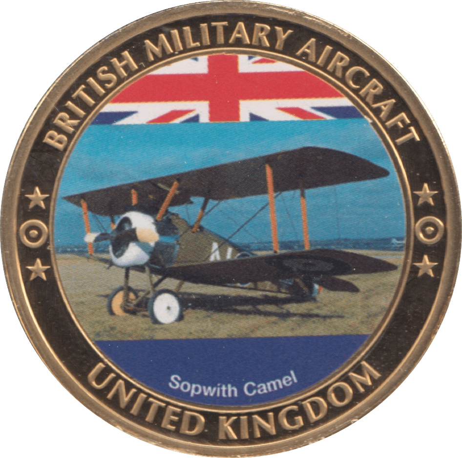2000 BRITISH MILITARY AIRCRAFT COIN UNITED KINGDOM SOPWITH CAMEL MEDALLION - MEDALS & MEDALLIONS - Cambridgeshire Coins