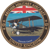 2000 BRITISH MILITARY AIRCRAFT COIN UNITED KINGDOM SOPWITH CAMEL MEDALLION - MEDALS & MEDALLIONS - Cambridgeshire Coins