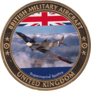 2000 BRITISH MILITARY AIRCRAFT COIN UNITED KINGDOM SUPERMARINE SPITFIRE MEDALLION - MEDALS & MEDALLIONS - Cambridgeshire Coins