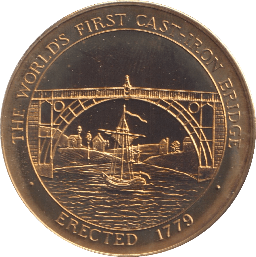 2000 CAST - IRON BRIDGE MEDALLION M22 - MEDALS & MEDALLIONS - Cambridgeshire Coins