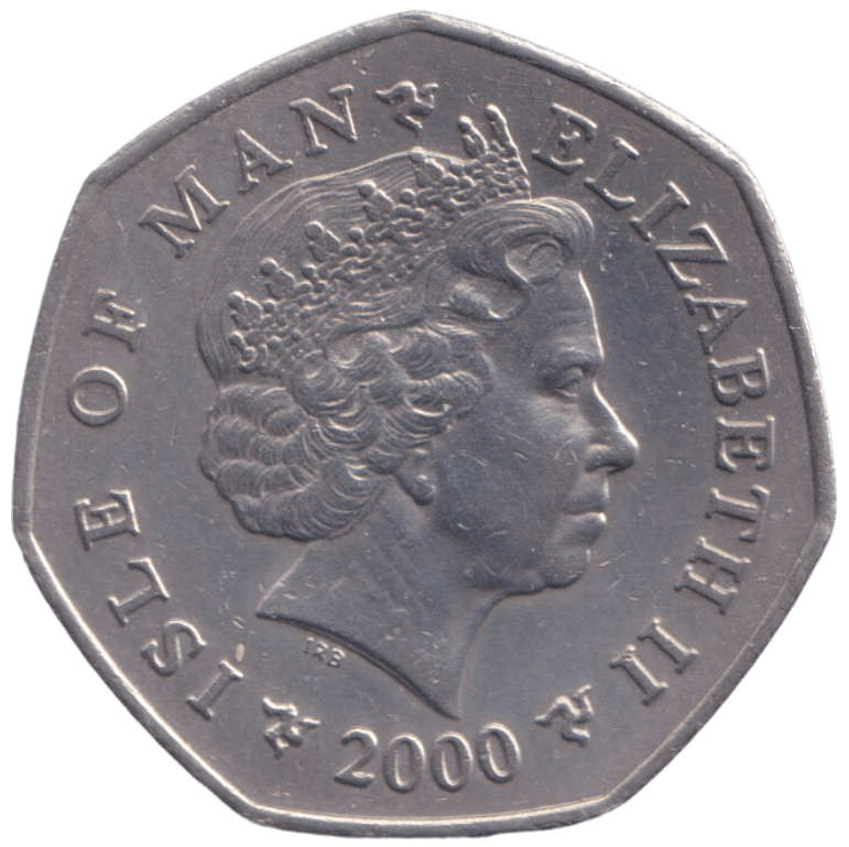2000 CHRISTMAS 50P BIBLE TRANSACTION ISLE OF MAN ( UNC ) BB - 50P REGIONAL ISSUES - Cambridgeshire Coins