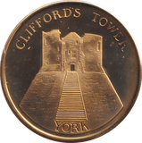 2000 CLIFFORD'S TOWER MEDALLION M46 - MEDALS & MEDALLIONS - Cambridgeshire Coins