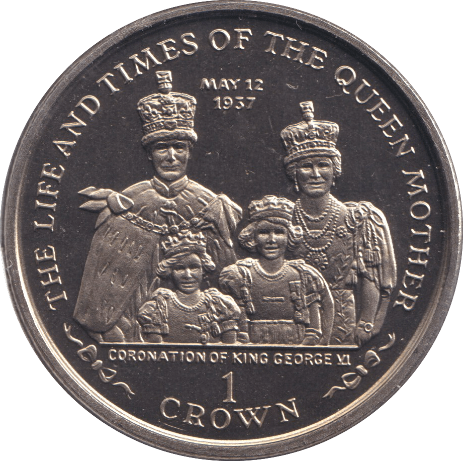 2000 CROWN TIMES AND LIFE OF QUEEN MOTHER - WORLD COINS - Cambridgeshire Coins
