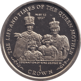 2000 CROWN TIMES AND LIFE OF QUEEN MOTHER - WORLD COINS - Cambridgeshire Coins