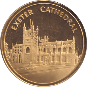 2000 EXETER CATHEDRAL MEDALLION M10 - MEDALS & MEDALLIONS - Cambridgeshire Coins