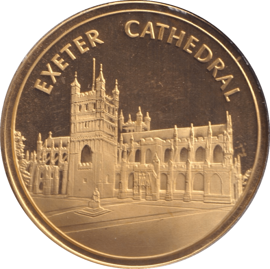 2000 EXETER CATHEDRAL MEDALLION M10 - MEDALS & MEDALLIONS - Cambridgeshire Coins
