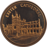 2000 EXETER CATHEDRAL MEDALLION M49 - MEDALS & MEDALLIONS - Cambridgeshire Coins