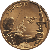 2000 FIVE DOLLAR SYDNEY OLYMPICS AUSTRALIA ARCHERY - WORLD COINS - Cambridgeshire Coins