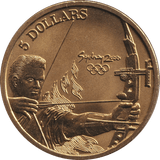2000 FIVE DOLLAR SYDNEY OLYMPICS AUSTRALIA ARCHERY - WORLD COINS - Cambridgeshire Coins