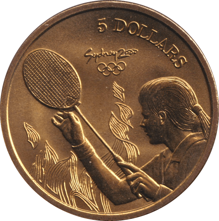 2000 FIVE DOLLAR SYDNEY OLYMPICS AUSTRALIA BADMINTON - WORLD COINS - Cambridgeshire Coins