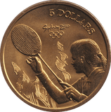 2000 FIVE DOLLAR SYDNEY OLYMPICS AUSTRALIA BADMINTON - WORLD COINS - Cambridgeshire Coins