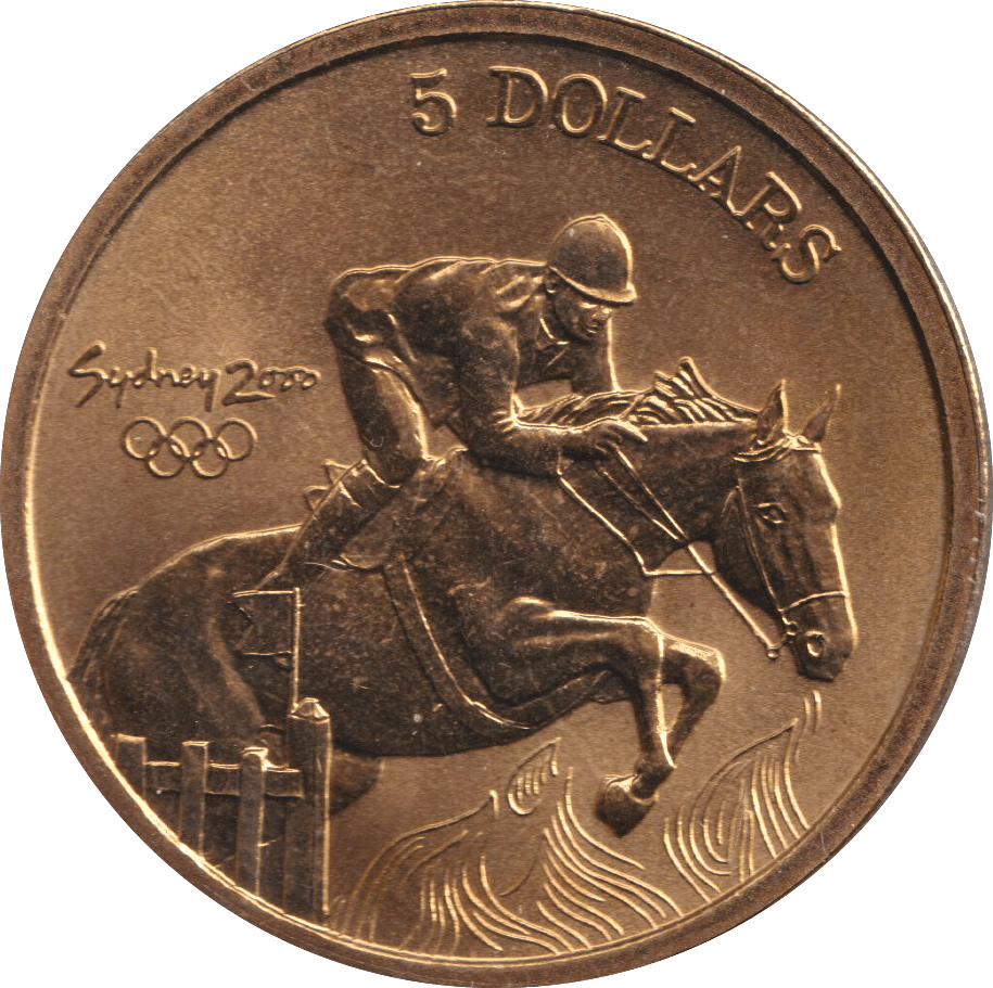 2000 FIVE DOLLAR SYDNEY OLYMPICS AUSTRALIA EQUESTRIAN - WORLD COINS - Cambridgeshire Coins