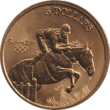 2000 FIVE DOLLAR SYDNEY OLYMPICS AUSTRALIA EQUESTRIAN - WORLD COINS - Cambridgeshire Coins